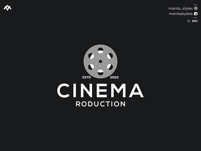 CINEMA RODUCTION app branding cinema icon cinema logo cinema roduction design icon illustration letter logo minimal ui vector