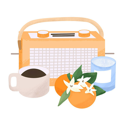 Spring aesthetic 🍊 2d illustration adobe illustrator app branding design flat flat illustration fruit graphic design illustration inspiration minimalistic spring stilllife ui vector vector illustration website website illustation