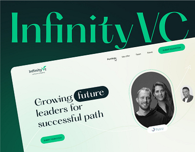 InfinityVC website design illustration landing page webdesign