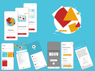 Math App | App Design app appdesign appdesigner design figma illustration logo mathapp ui ux uxuidesign uxuidesigner