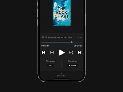 B—W 03 app apple audiobooks clean clear concept listen minimal product read ui ux