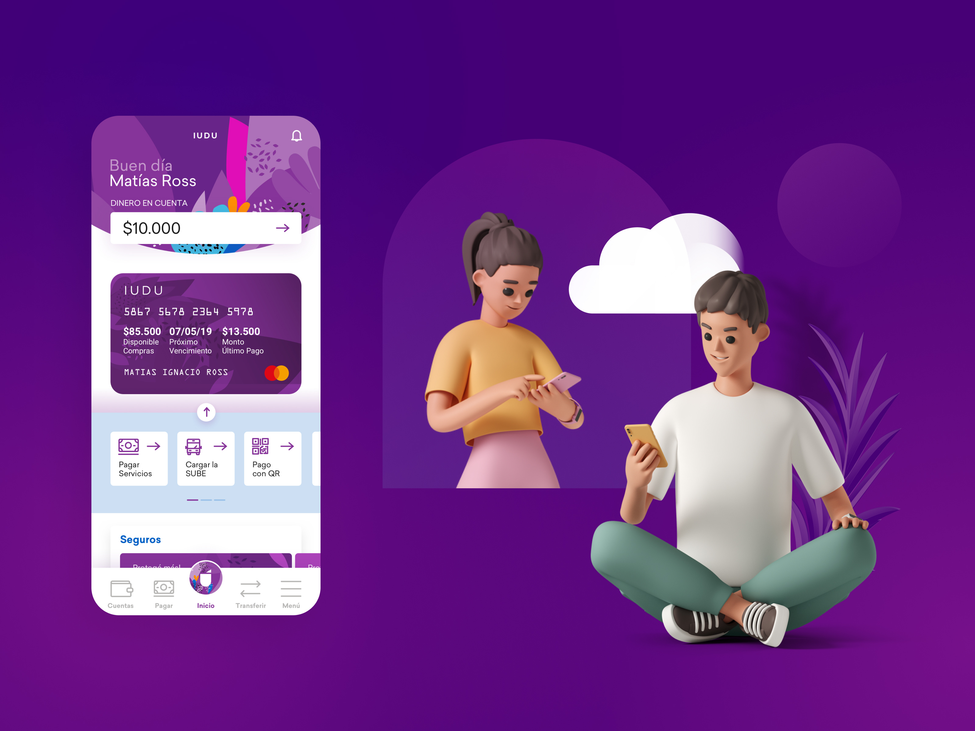 IUDU • Branding / Print / App Design 3d branding graphic design iconography illustration logo ui ux ux design