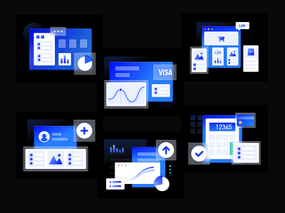 Function Modules icon illustrator ui 图标 设计