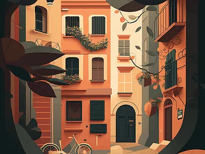 LANDSCAPE ILLUSTRATION art brushing brushwork design digital digital artist digitalpainting graphic graphic design illustration illustrationdesign landscape modern painting photoshop vector views