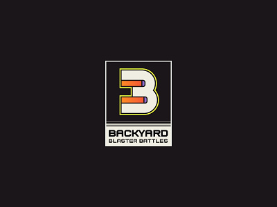 Backyard Battle Blasters Logo branding illustration letterb logo productdesign ui ux vector wordmark