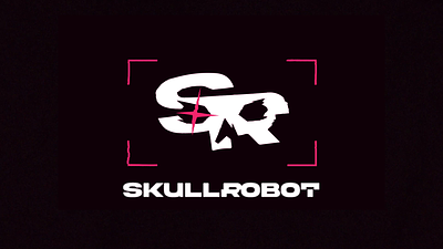 SkullRobot – Clothing for Cyborgs bionic black brand branding clothing cyborg design eye fashion glow graphic design illustration logo mark monster red robot shirt skull vector