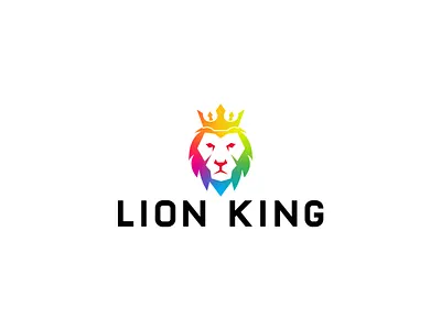 Lion king logo brand branding business logo colorfull logo lion king logo lion logo logo minimal logo