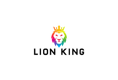Lion king logo brand branding business logo colorfull logo lion king logo lion logo logo minimal logo