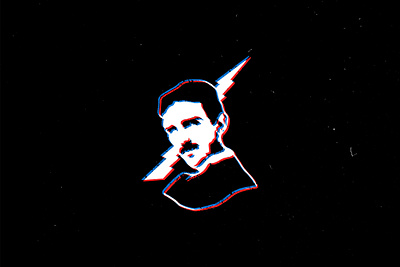 Nikola Tesla Illustration bolt drawing dtf dtg graphic design illustration lightning nikola tesla poster procreate t shirt tesla tshirt
