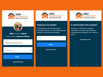 Usucampeao - Mobile UI appdesign design fintech ui