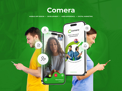 Comera | Mobile App design | User experience branding graphic design illustration logo logo design mobile app development ui