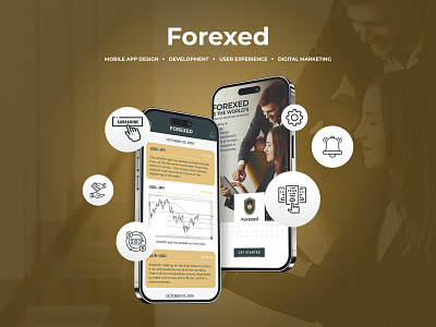 Forexed | Mobile App design | User experience branding design graphic design logo design marketing mobile app design mobile app developement