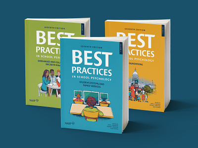 Best Practices In School Psychology Covers blue book branding capital computer cover desk education foundations green illustration learning orange practices psychology school set student teacher volume