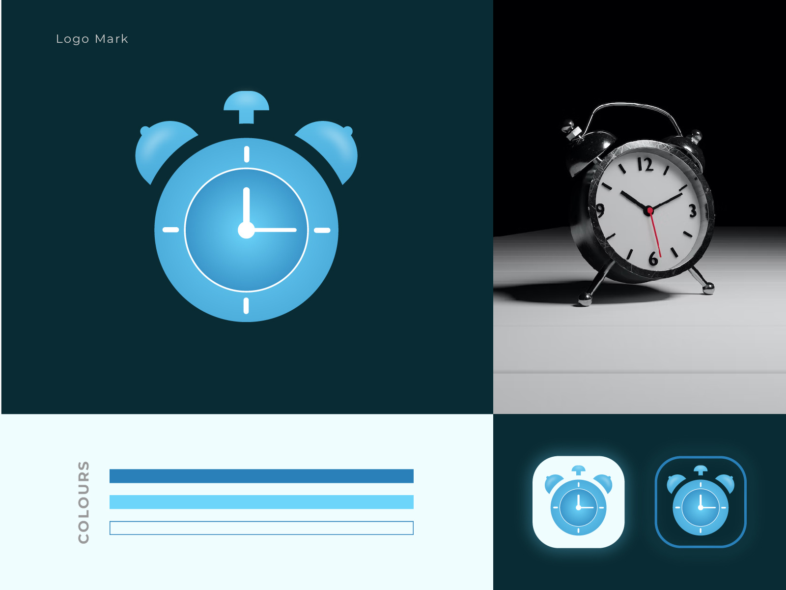 Alarm Clock Logo alarm alarm clock alarm logo branding clock clock logo color logo design gradient gradient color graphic design logo logo design modern logo vector