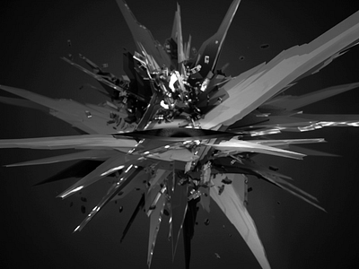 Glass Shard Eye 3d animation design motion design motion graphics