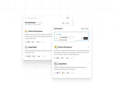 Comment modules 🚀 comments design icons modules product design typography ui uiux user experience ux web