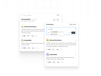 Comment modules 🚀 comments design icons modules product design typography ui uiux user experience ux web