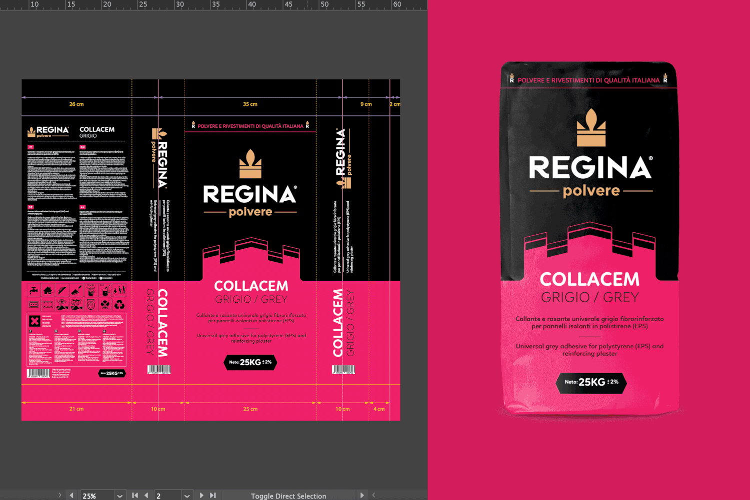 REGINA colori - Package design branding brandingagency color colors design gif graphic design logo motion graphics pack package packaging palette pantone regina