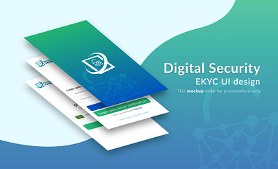 EKYC UI design branding data ekyc graphic design security. ui