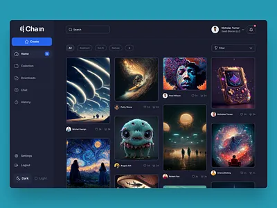 Ai Image Generator | Dashboard Ui Design ai dashboard design image image generator midjourney ui uidesign user exprience user interface userinterface