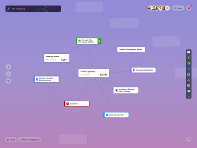 The AI search engine for product teams ai browser confuence diagram figma flow google drive graph integrations jira map miro platform search ui visual