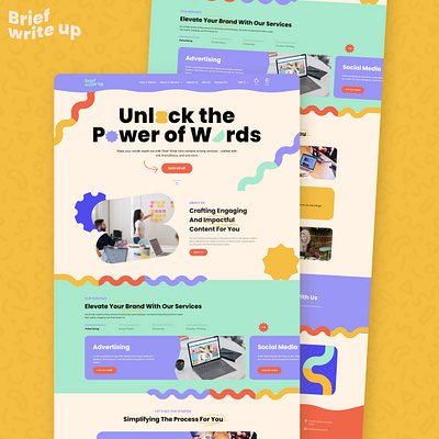 Brief Write Up - Website Design branding design ecommerce logo ui uidesign ux