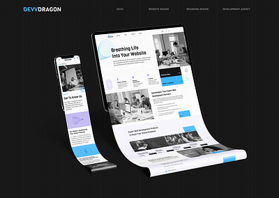 DevvDragon - Website Design branding design logo ui uidesign ux