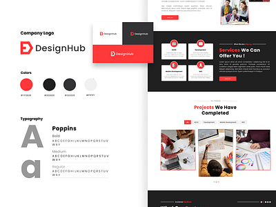 DesignHub - Digital Agency UI/UX Landing Page Design by Kennedy I ...