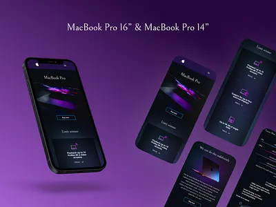 Apple MacBook Pro - Main page design figma graphic design illustration typography ui ux vector