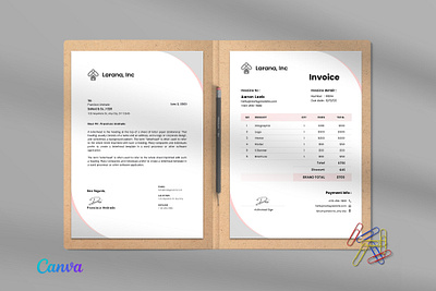 Invoice and Letterhead Template design invoice invoice and letterhead invoice bundle invoice templates planner templates