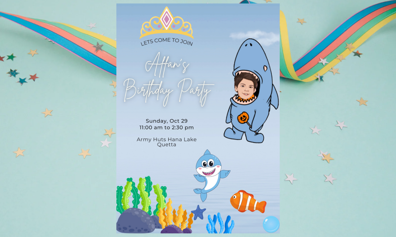 Lets Celebrate birthday card design graphic design
