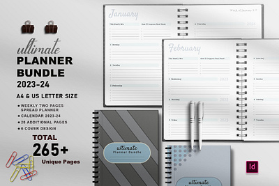 Ultimate Planner Bundle Pack Vol.38 weekly planner 2024