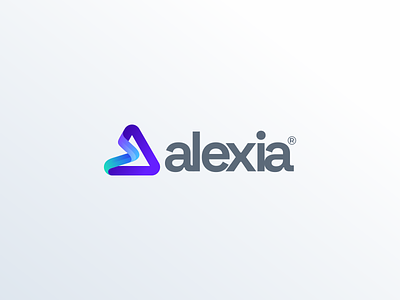 Alexia Logo Design a icon brand branding colorful design icon identity illustration logo simple triangle vector