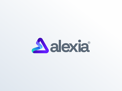 Alexia Logo Design a icon brand branding colorful design icon identity illustration logo simple triangle vector