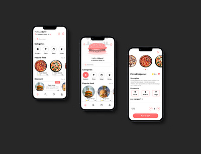 food n bbq - Food Delivery App Design app application branding design food research ui uiux ux