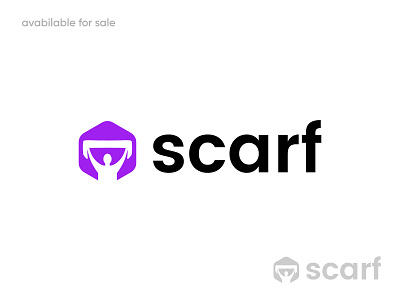 Scarf Logo b2b lead brand brand identity branding football hexagon logo logo design logo designer logos man minimalist logo modern logo scarf scarf logo symbol