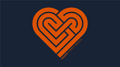 Agape Street Reach branding heart homeless logo ministry