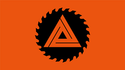 Aimpoint Construction branding construction logo triangle