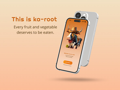 ka-root - against food waste animation app ui