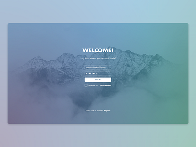 nV Customer Login app branding design ui ux