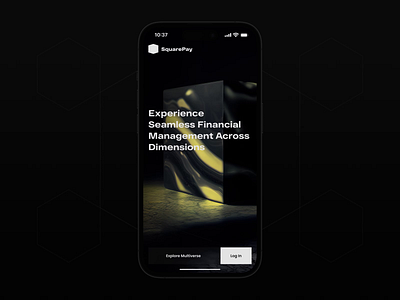 Multiverse Finance App 3d animation branding ios mobile motion graphics s s scottford stable diffusion techwings ui ux web 3.0