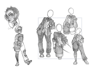 Character study: Candid Selinofoto character design design fashion design illustration
