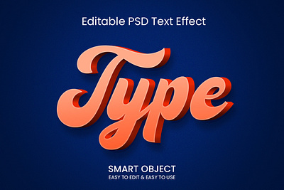 Type 3d Editable PSD text effect text effect typography