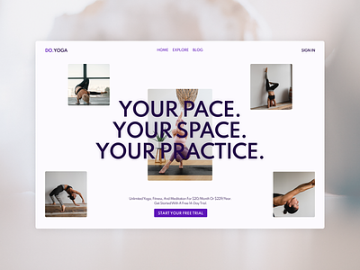 International Yoga Training Website classes concept design health helth landing meditation mental health trainings typography ui web workout yoga