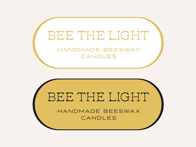 Bee the Light Branding IIII bee brand branding business candle design graphic design illustration label logo modern small business type typography