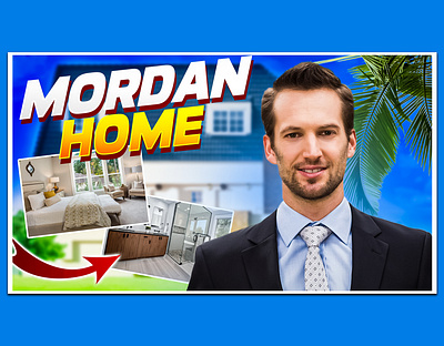 Real estate YouTube Thumbnail design attractive thumbnail banner channel art eye catching real estate thumbnail youtube thumbnail