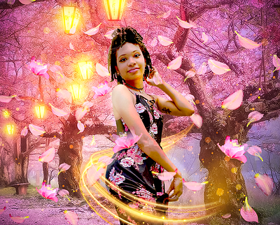 Pretty in Pink Photo Manipulation artistic editing design editing graphic design photo manipulation