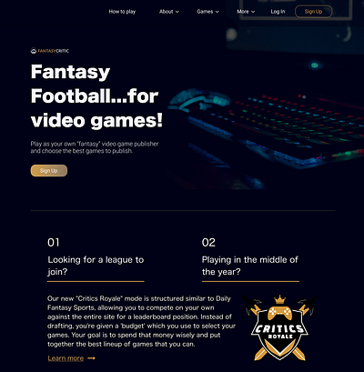 Video Game Reviews Website Design by PixVoice on Dribbble