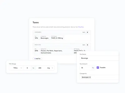 Cannabis Taxes cannabis ecommerce cannabis tax ecommerce sales tax settings tax engine tax settings taxes