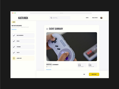 Kasti - Create Event design event events nft productdesign rock ui